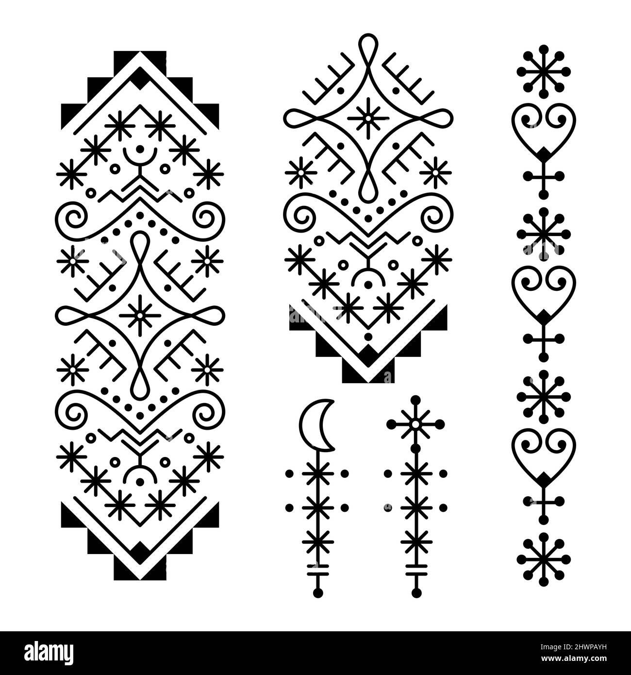 Set Of Illustrated Line Art Nordic Runes On Stone High-Res Vector Graphic -  Getty Images
