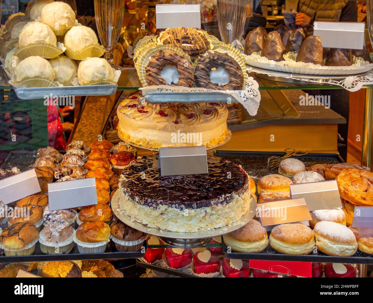 lots of various pastries seen in Southern Germany Stock Photo Alamy
