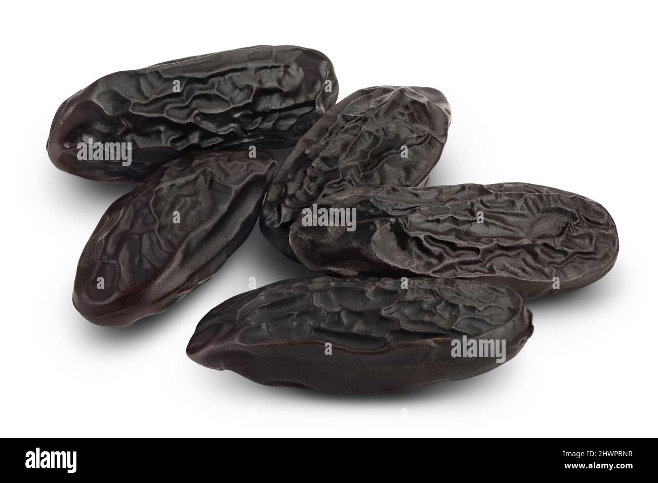 Tonka bean isolated on white background with clipping path and full