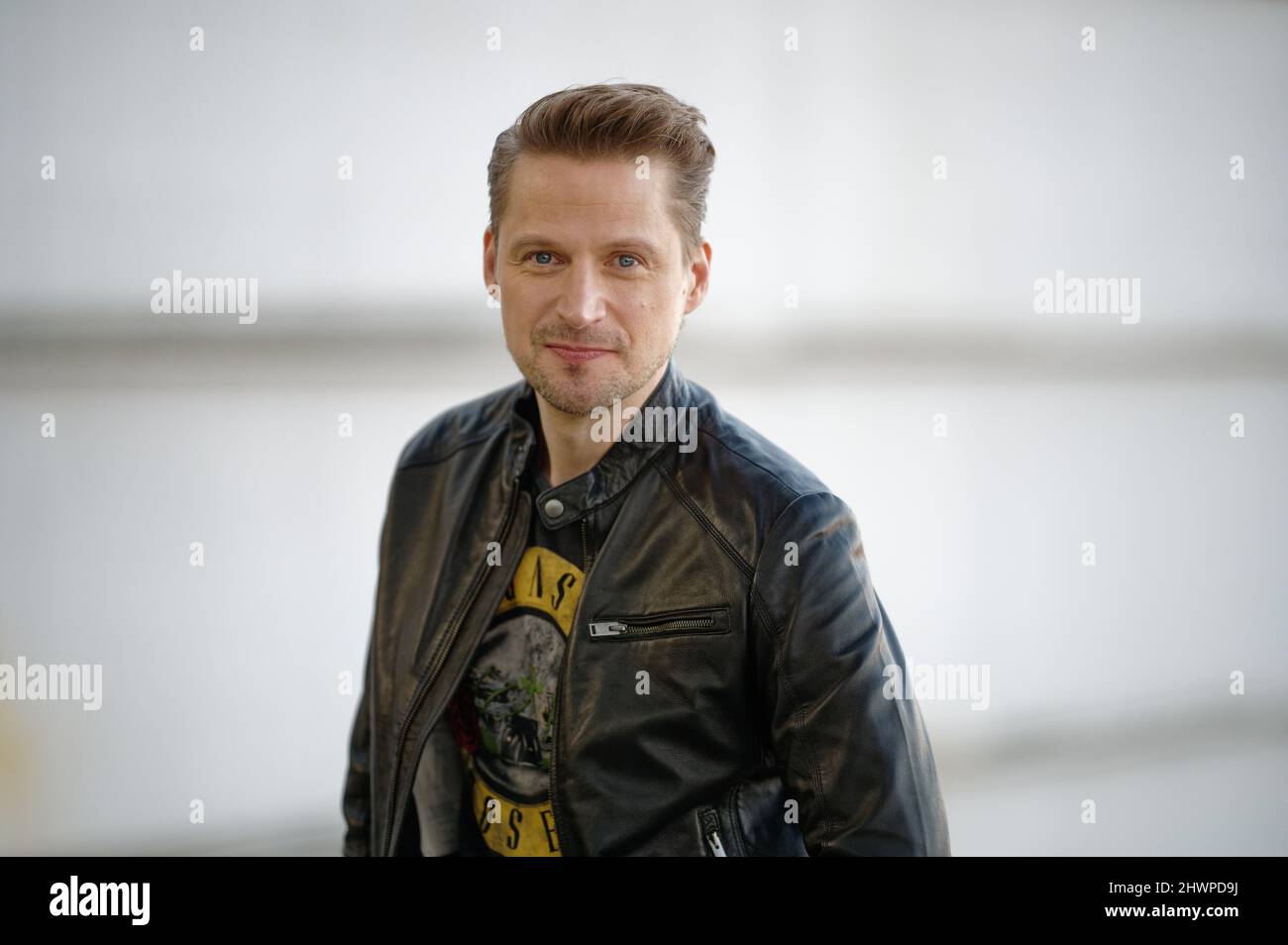 Cologne, Germany. 02nd Mar, 2022. 'Alles was zählt' actor Bastian Semm stands on the grounds of MMC Studios. From March 14, German actor Semm can be seen on 'Alles was zählt. Credit: Henning Kaiser/dpa/Alamy Live News Stock Photo