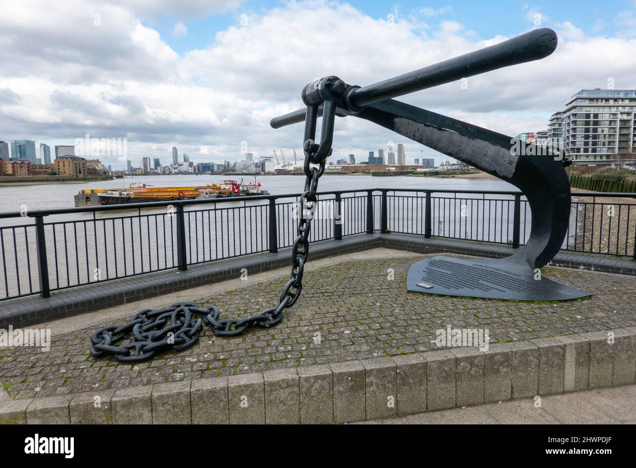 Anchor, Ballast Quay, Greenwich Stock Photo Alamy