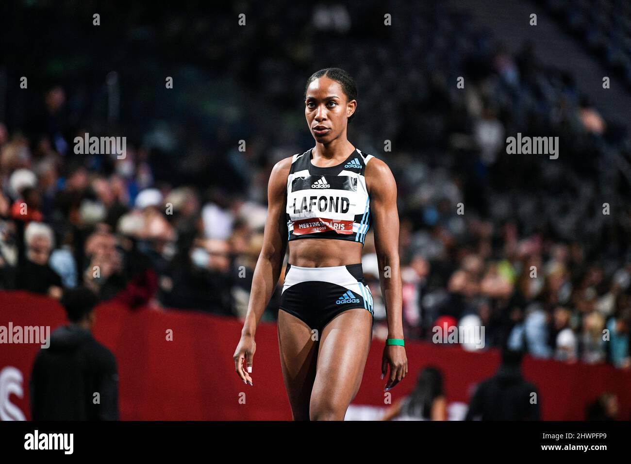 Thea Lafond of Dominica (Women's Triple Jump) competes during the World
