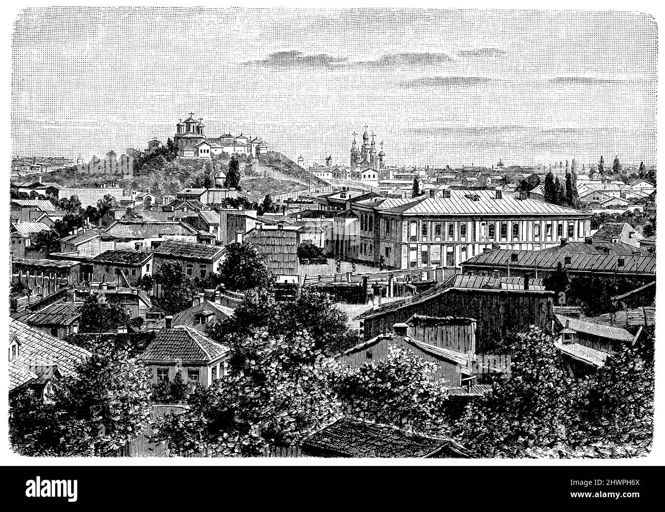 Bucharest, ,  (atlas, 1909), Bukarest, Bucarest Stock Photo