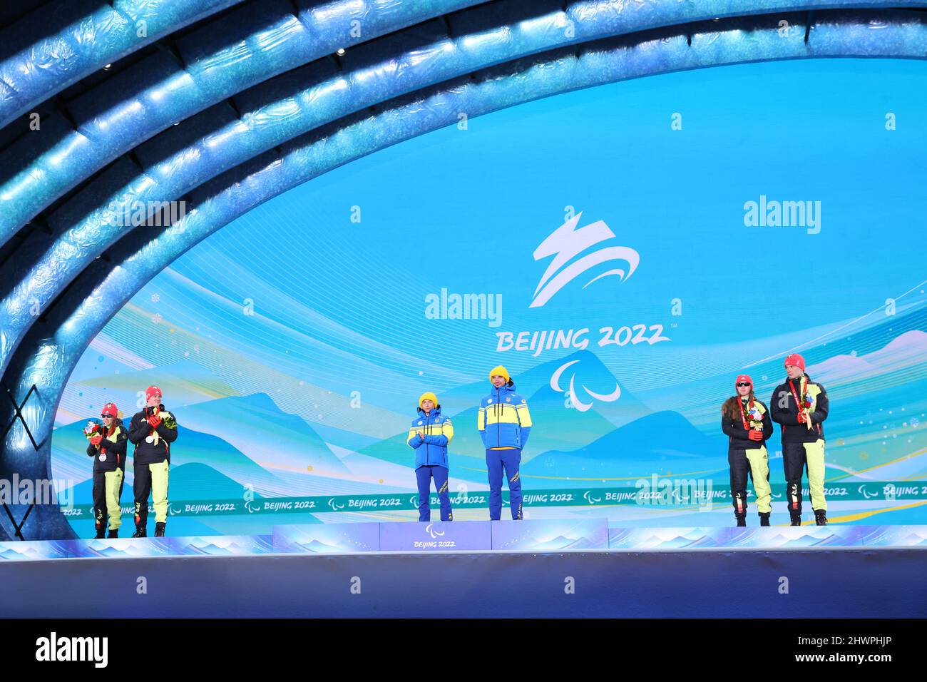Zhangjiakou, Hebei, China. 6th Mar, 2022. (L-R) Linn Kazmaier & guide ...