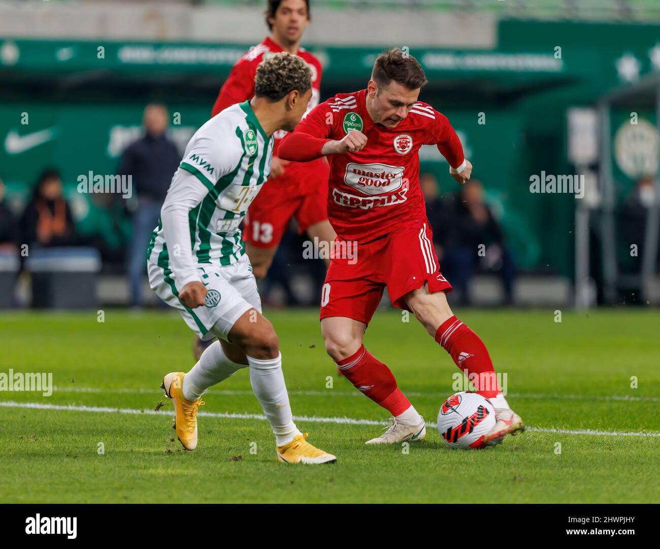 BUDAPEST, HUNGARY - MARCH 6: Oleksandr Zubkov of Ferencvarosi TC