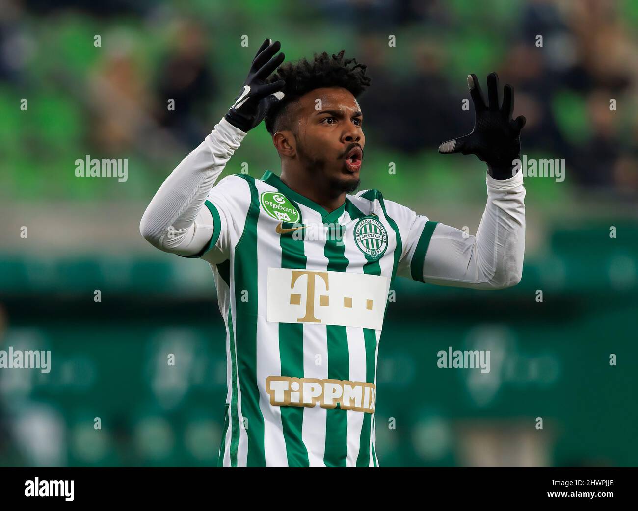 Jose Marcos Marquinhos of Ferencvarosi TC reacts during the
