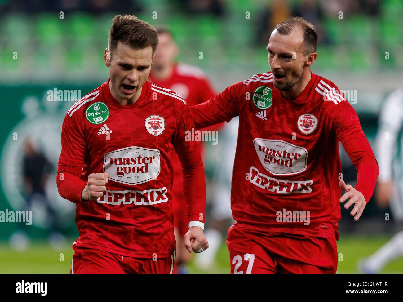 BUDAPEST, HUNGARY - MARCH 6: Anderson Esiti of Ferencvarosi TC