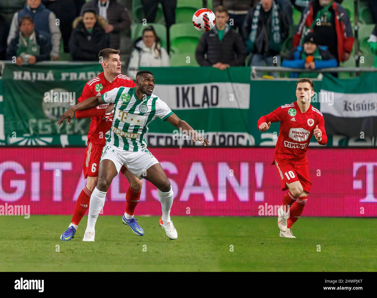 BUDAPEST, HUNGARY - MARCH 6: Lazar Cirkovic of Kisvarda Master