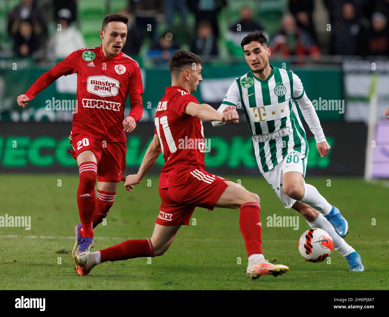 BUDAPEST, HUNGARY - MARCH 6: (l-r) Jaroslav Navratil of Kisvarda