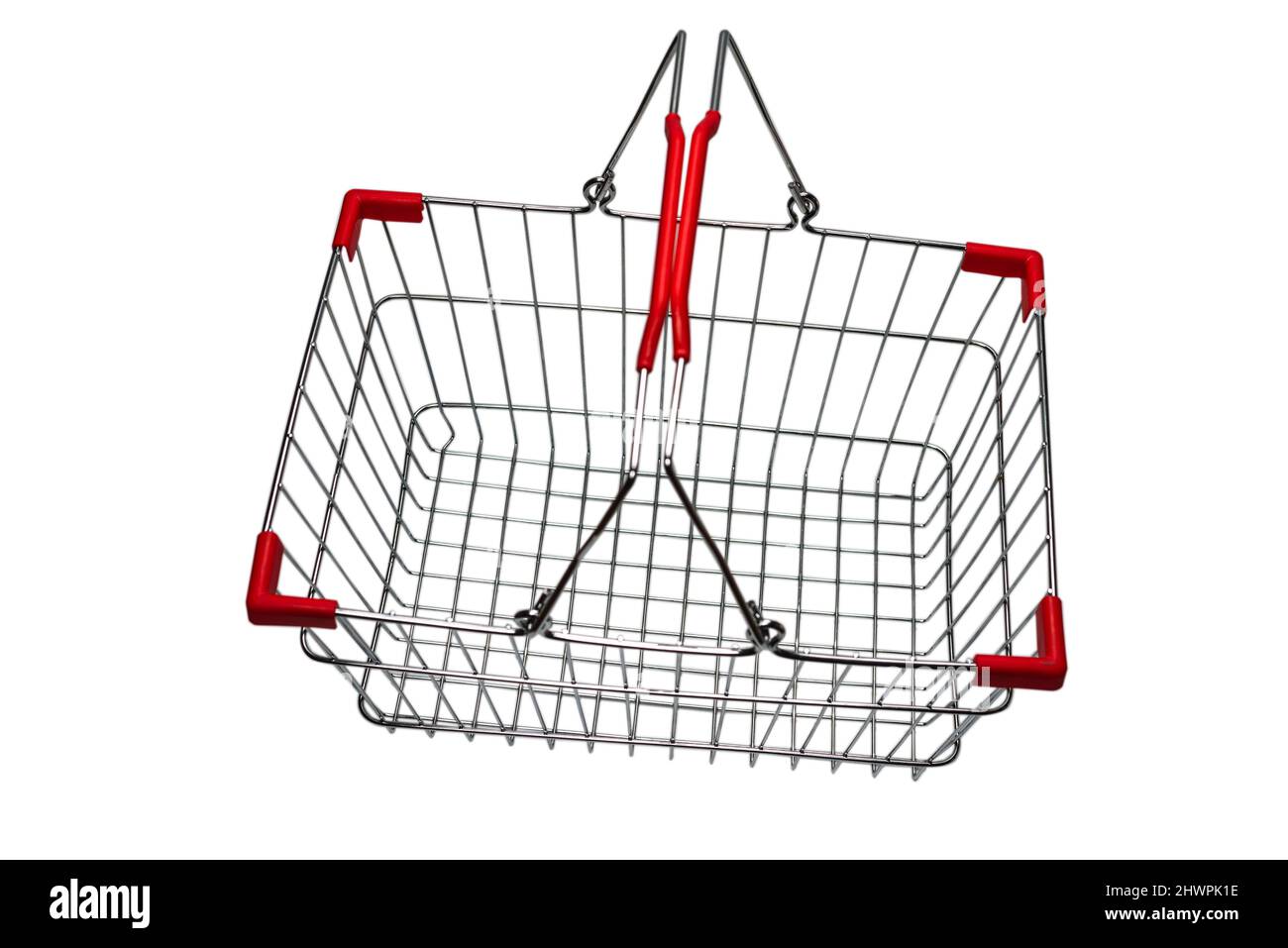 Empty shopping basket isolated Cut Out Stock Images & Pictures Alamy