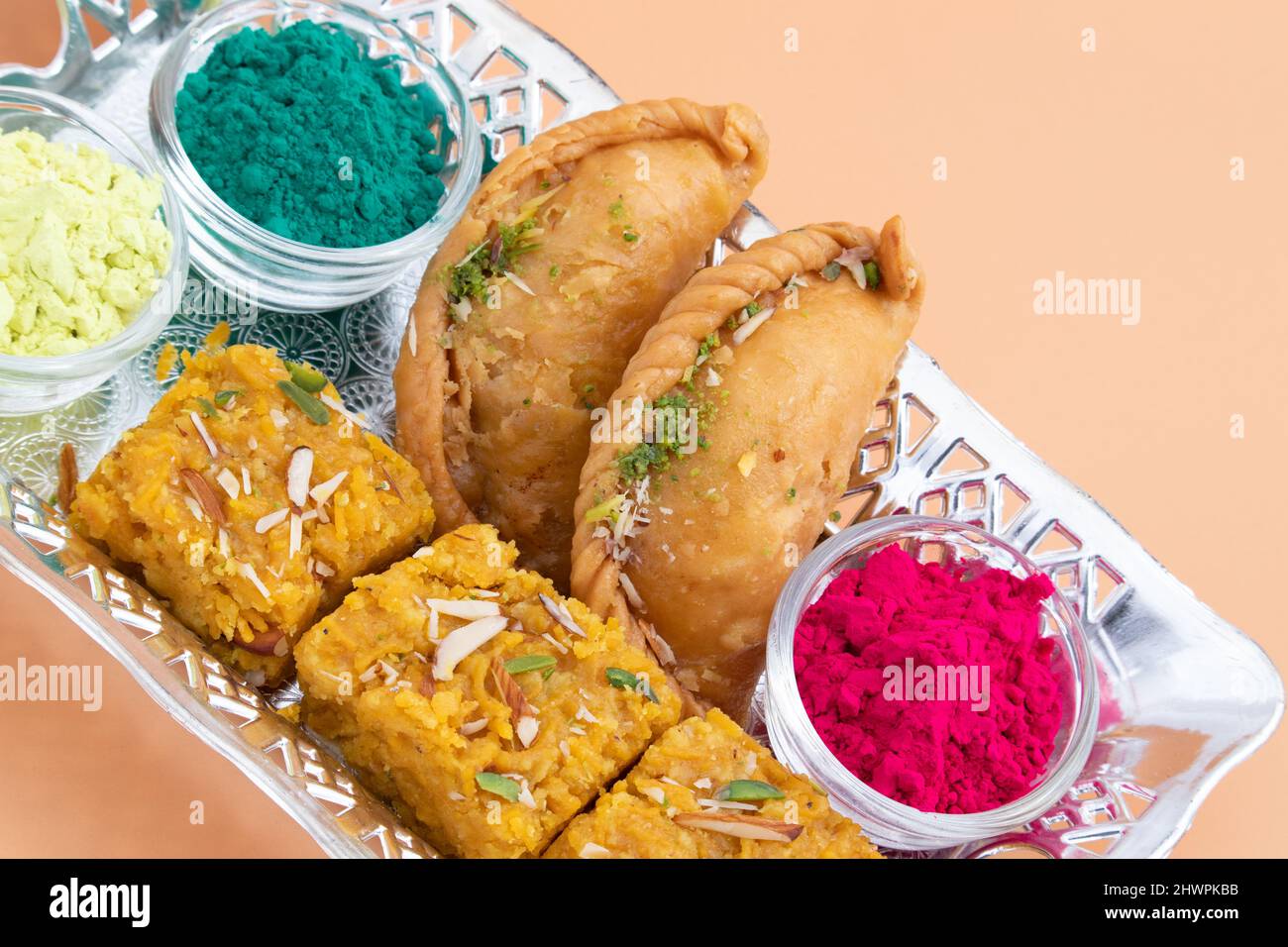 Indian Mawa Gujia Also Called Gujiya, Pirukiya, Pirukia, Pedakiya