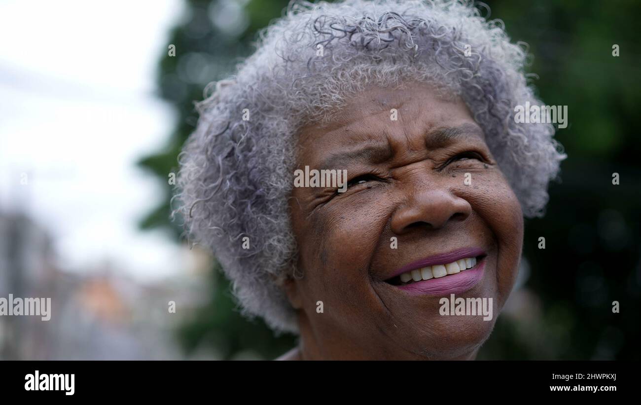 Old woman opening closing eyes hi-res stock photography and images - Alamy