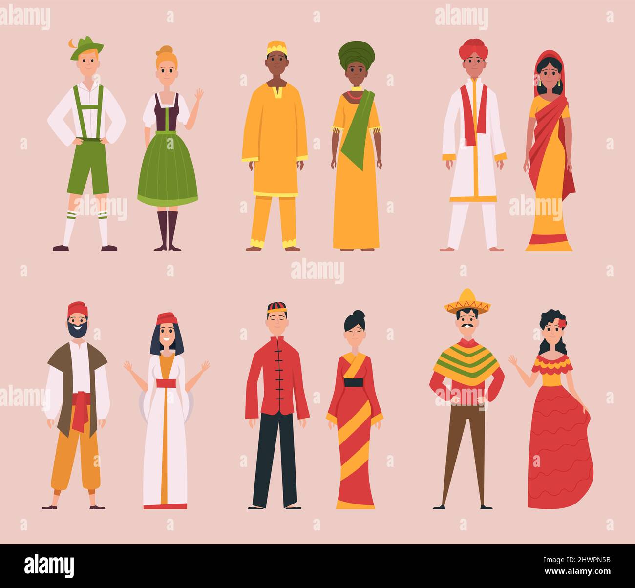 Traditional costumes of 2025 different countries