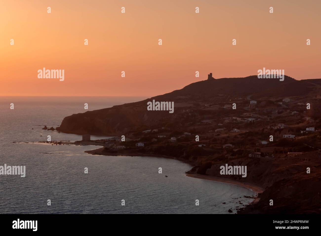Beautiful sunset at sea Stock Photo - Alamy