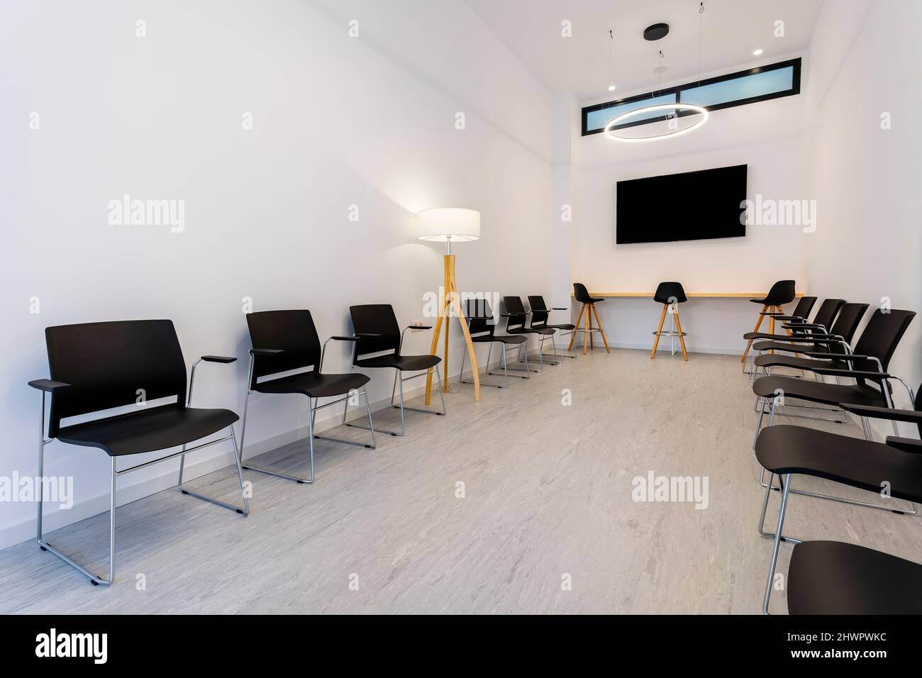Chairs arranged at modern medical clinic Stock Photo Alamy