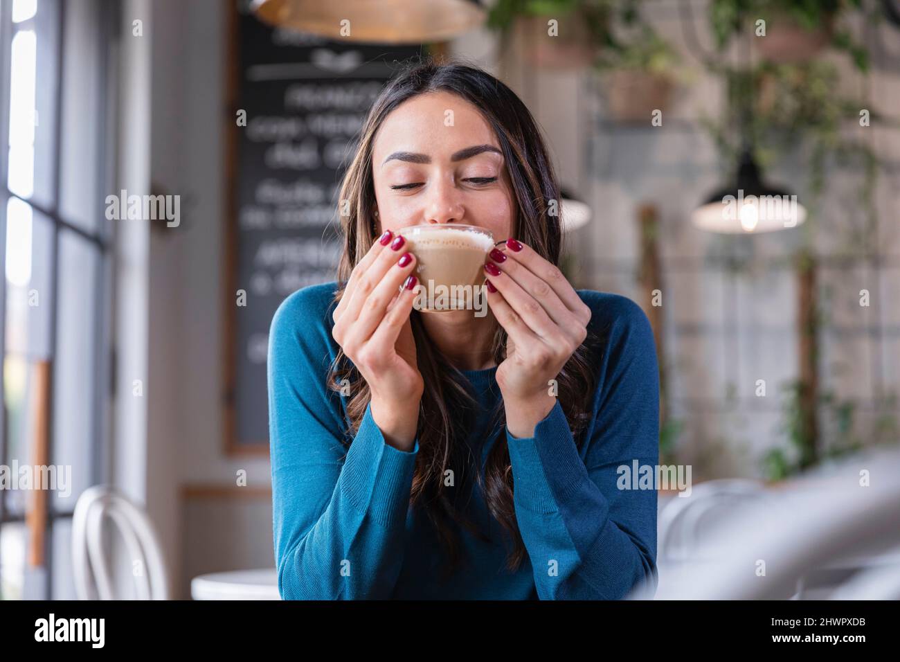 Ultra Sexy Woman Wearing Bra And Jewelery Holding A Cup Of Cappuccino Stock  Photo, Picture and Royalty Free Image. Image 6710498.