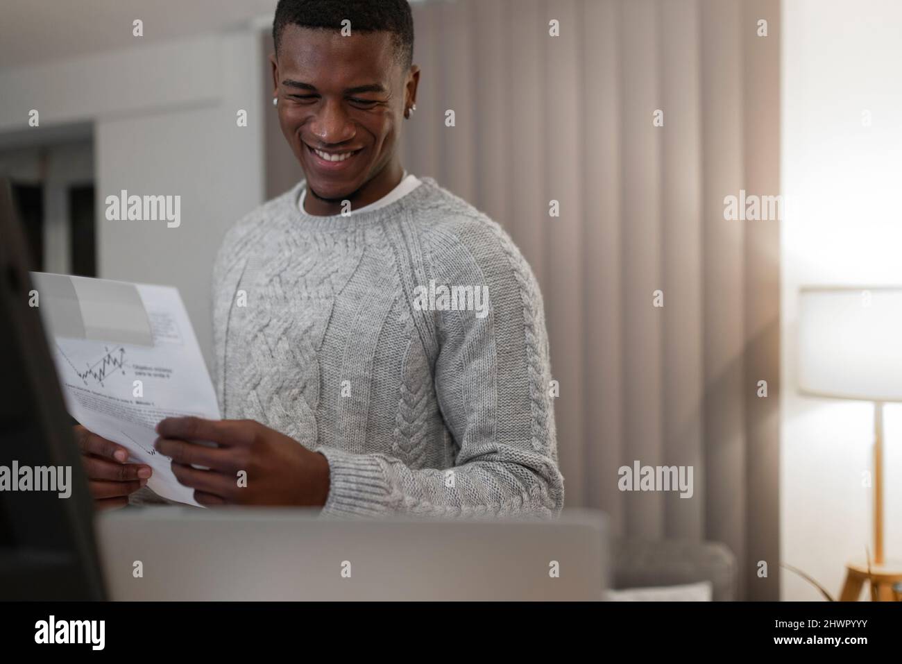 Young businessman working late night hi-res stock photography and ...