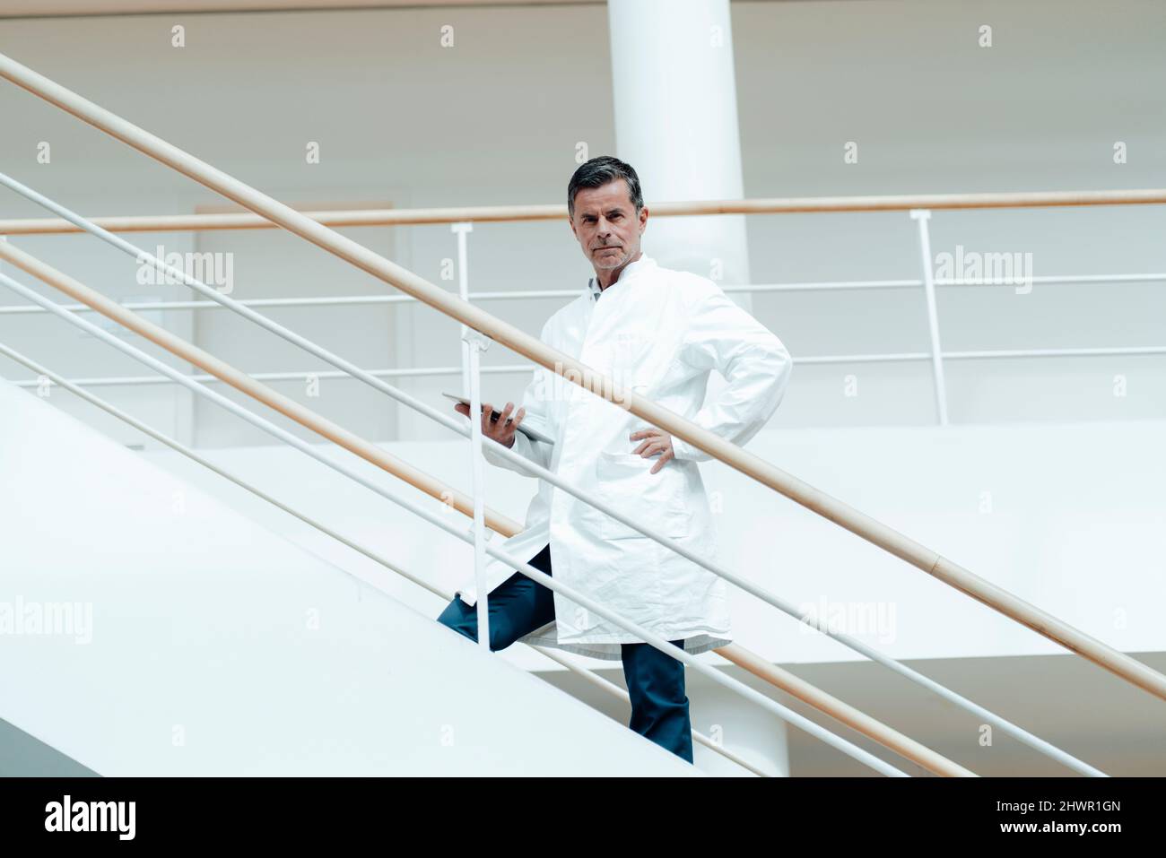 Confident male scientist doctor hi-res stock photography and images - Alamy