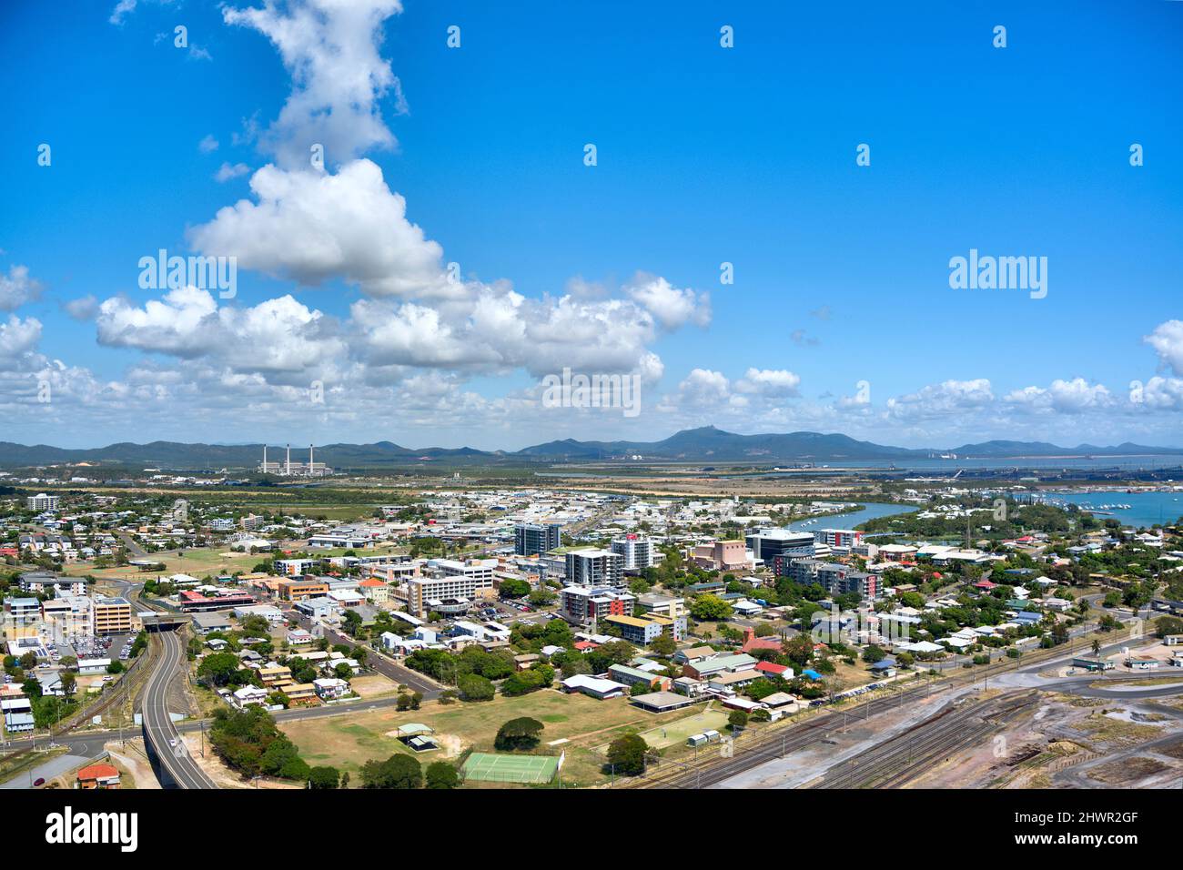 Aerial of Gladstone Queensland Australia Stock Photo Alamy Aerial of Gladstone Queensland Australia Stock Photo Alamy