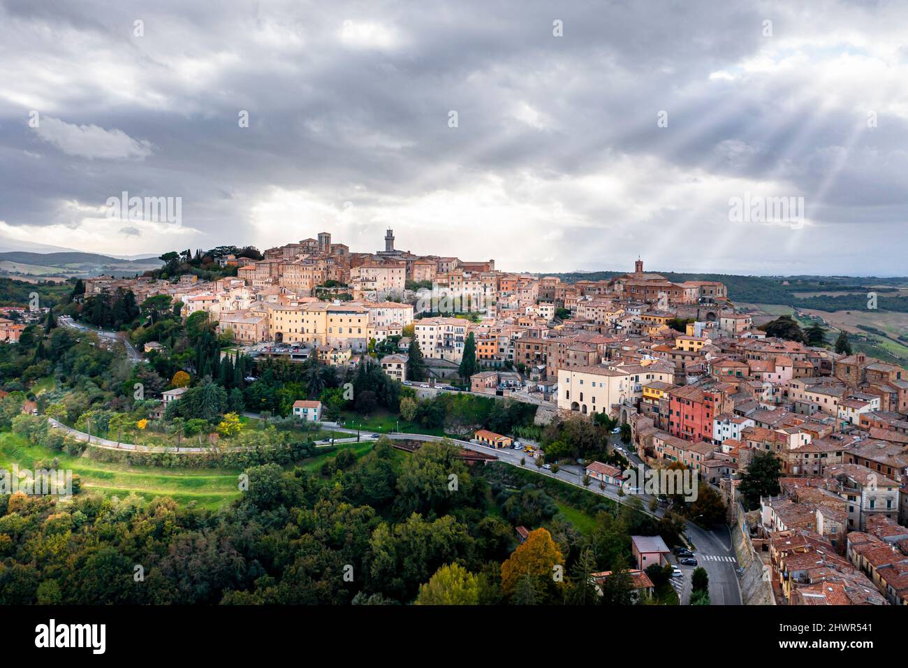 Medieval town birds eye view hi-res stock photography and images - Alamy