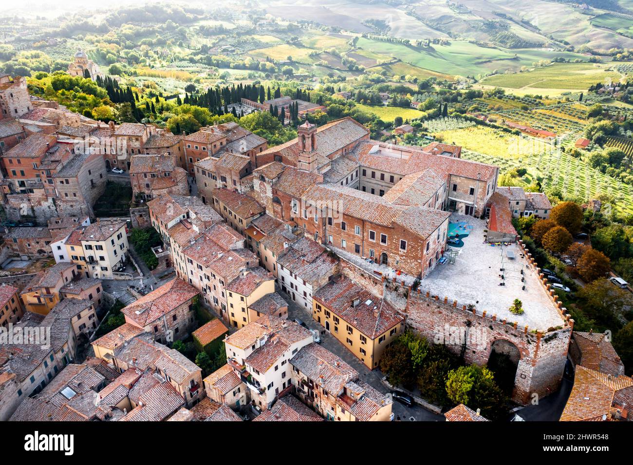 Medieval town birds eye view hi-res stock photography and images - Alamy