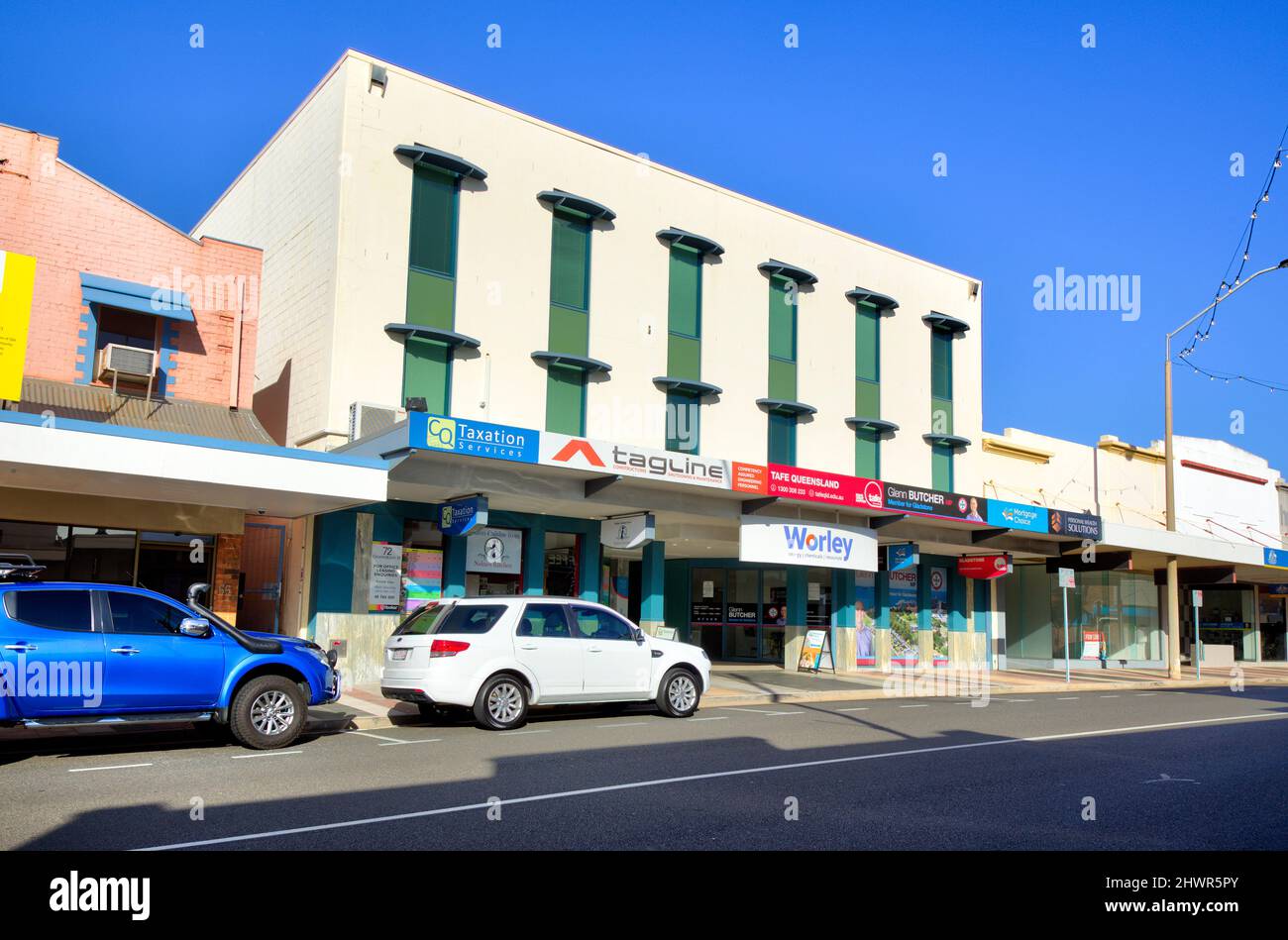 Retail shop and office building on Goondoon Street Gladstone Queensland