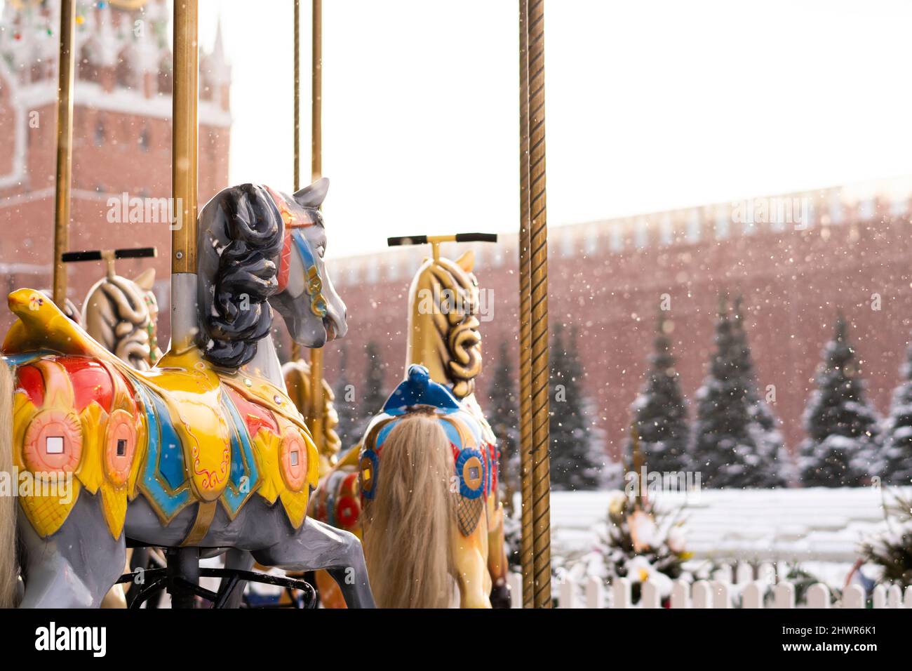 Carousel animal nobody hi-res stock photography and images - Alamy
