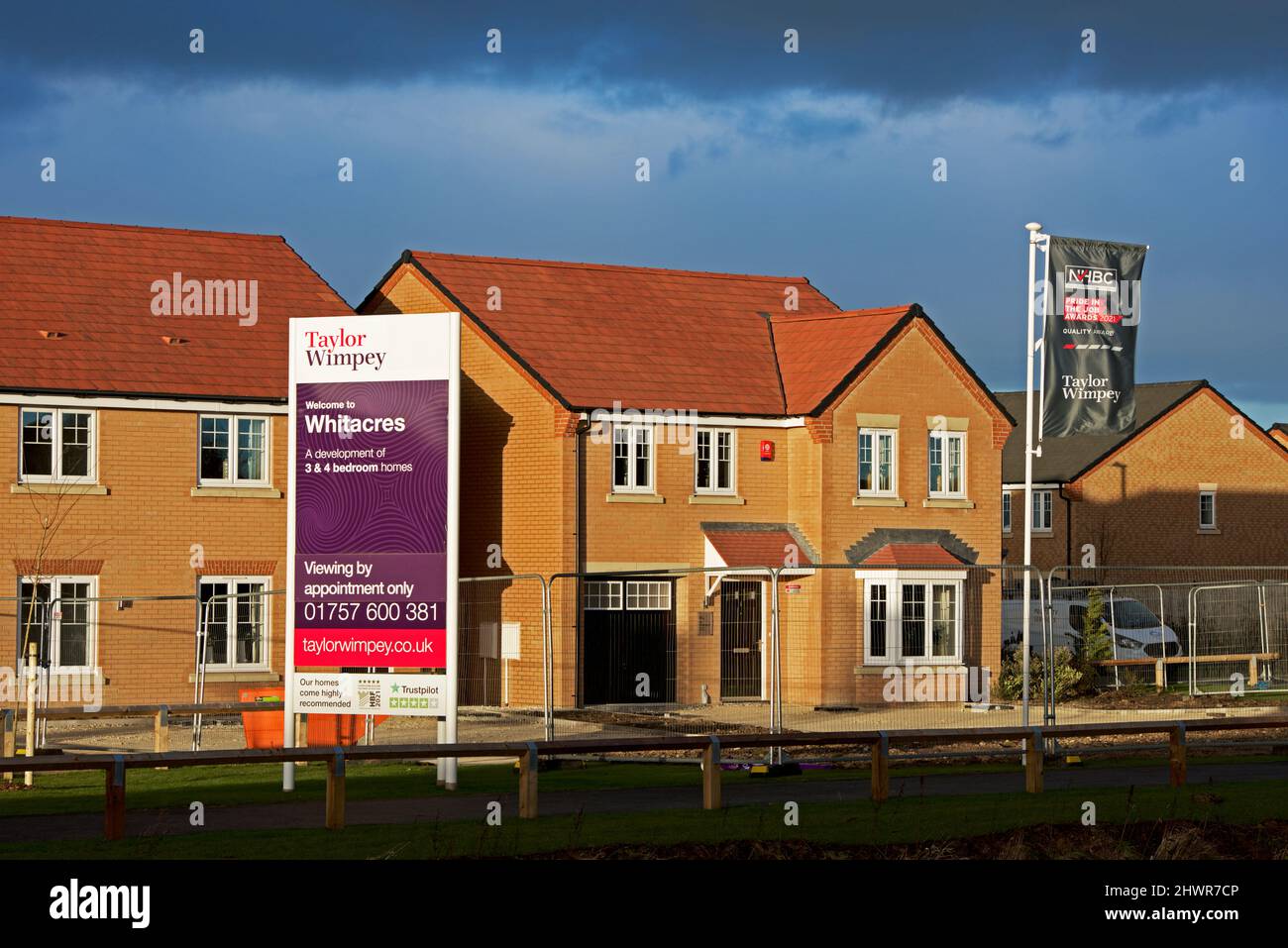 Houses built by Taylor Wimpey at Whitacres, a new housaing development