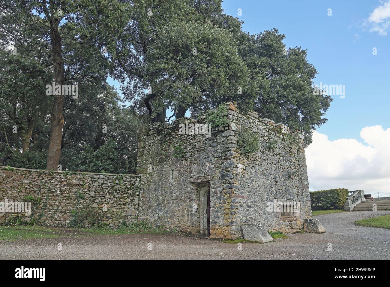 The Tudor Battery at Mount Edgcumbe Estate on the Rame Peninsula in
