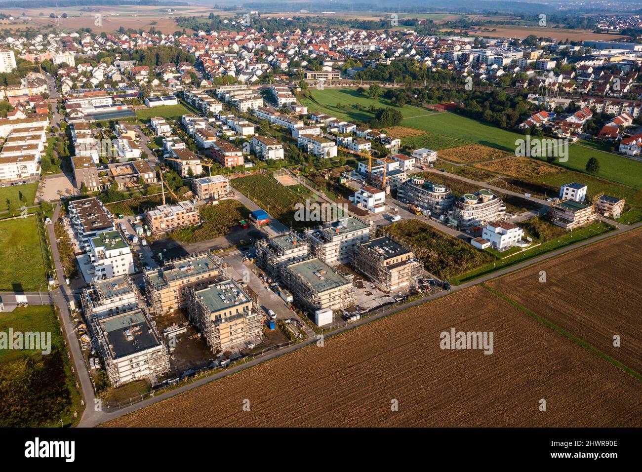 Germany, BadenWurttemberg, Sindelfingen, Aerial view of suburban