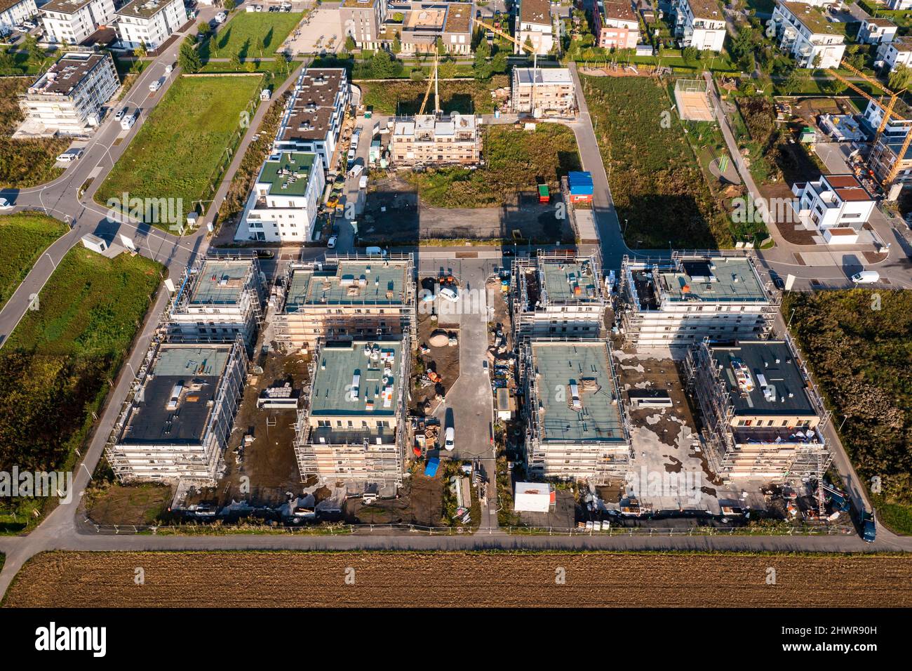 Germany, BadenWurttemberg, Sindelfingen, Aerial view of suburban