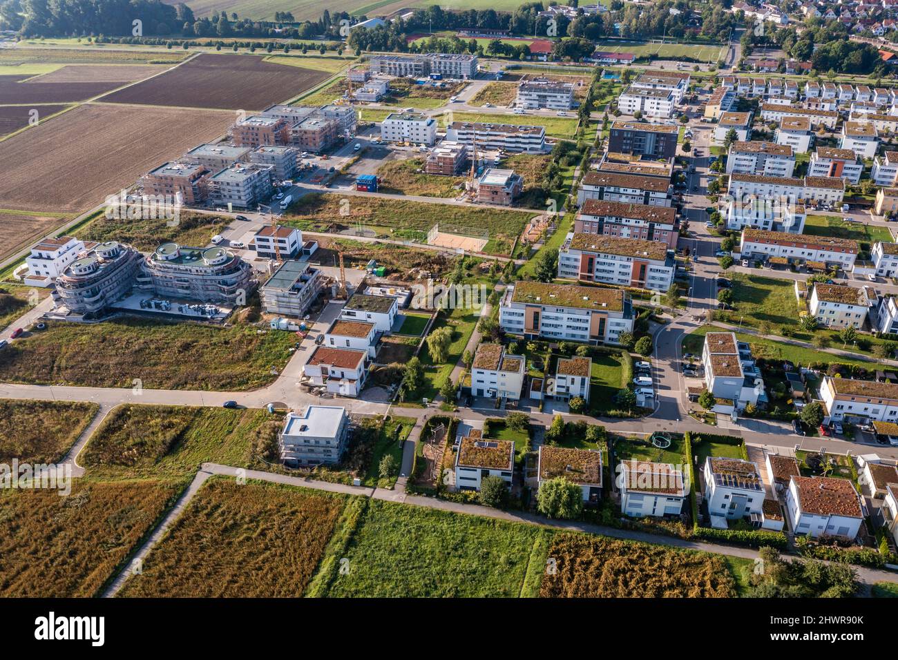 Germany, BadenWurttemberg, Sindelfingen, Aerial view of suburban