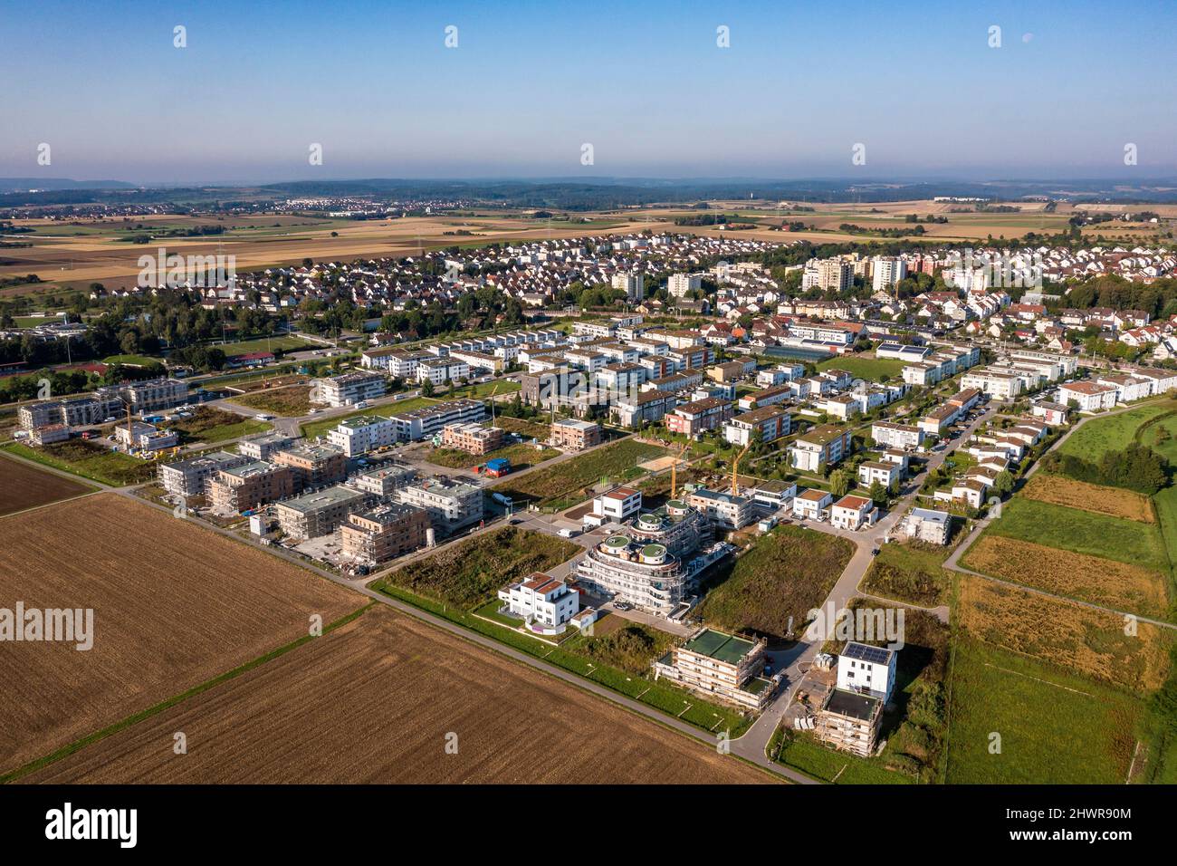 Germany, BadenWurttemberg, Sindelfingen, Aerial view of suburban