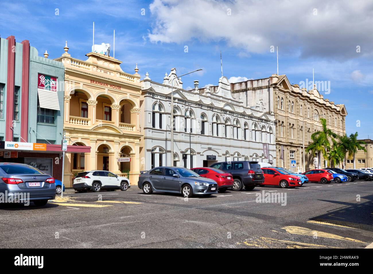 Heritage buildings on East Street Rockhampton Queensland Australia
