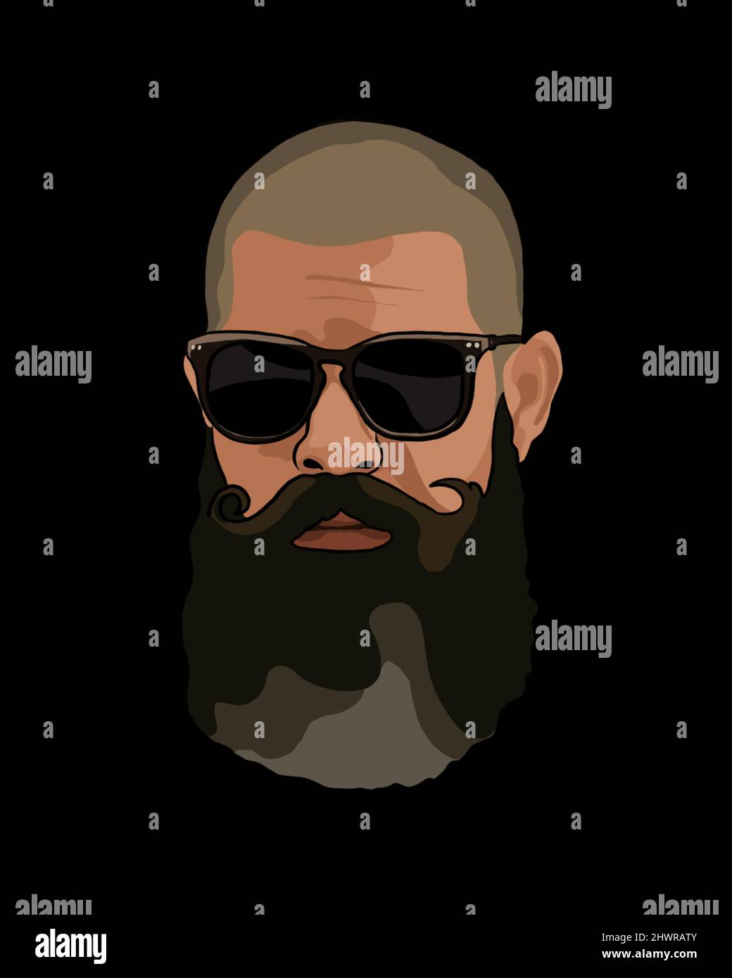 Hipster man with beard and sunglasses - black background Stock Photo - Alamy Hipster man with beard and sunglasses - black background Stock Photo - Alamy