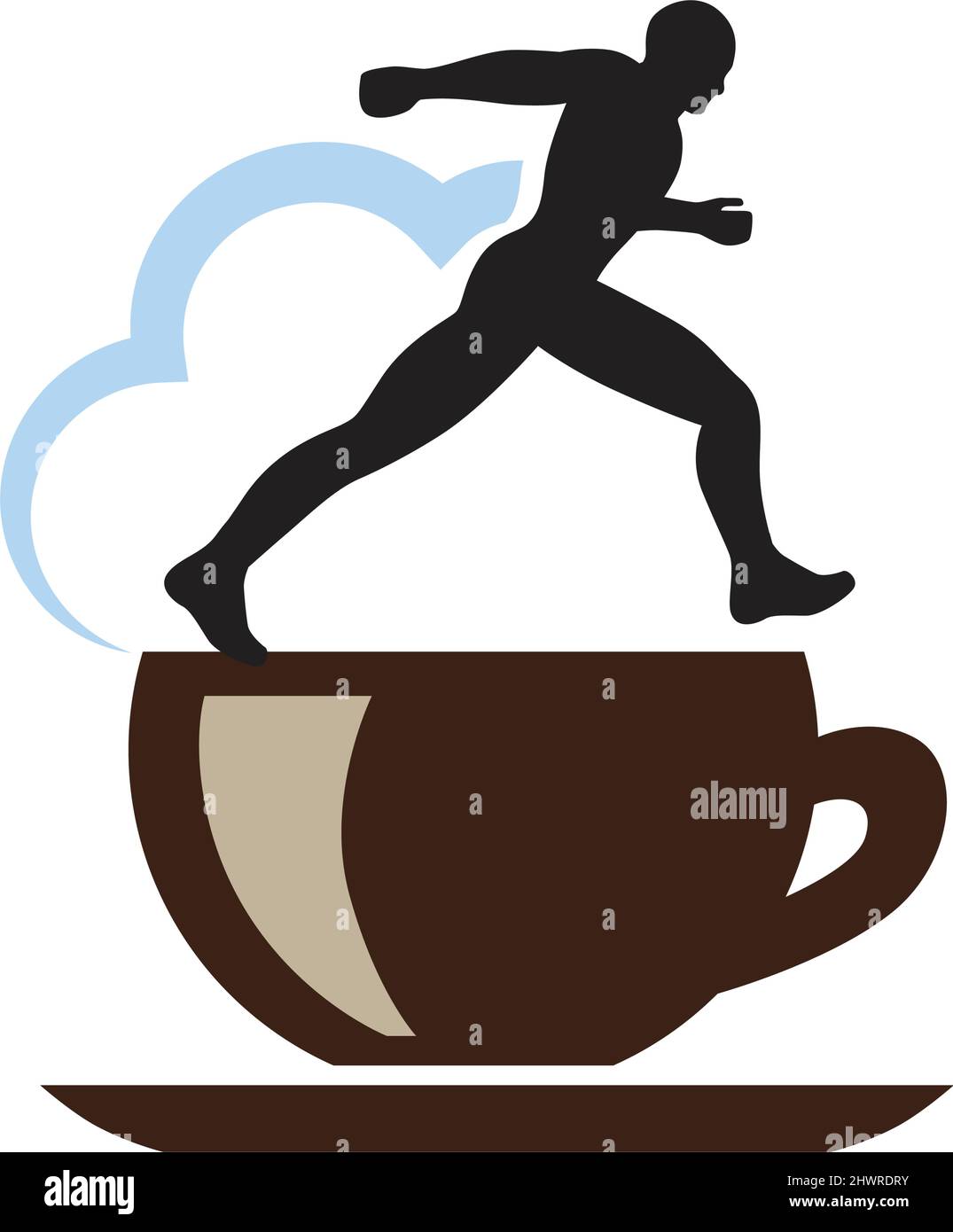 Running person Stock Vector Images - Alamy