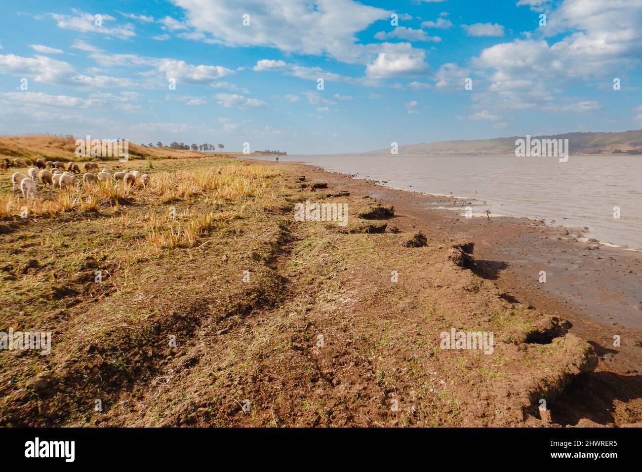 Scenic view of Lake Olbolosat in Nyahururu, Kenya Stock Photo Alamy