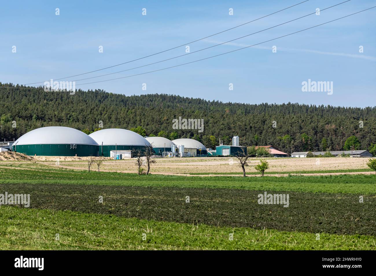 Expanded Biogas Plant In Rockendorf, Saale-Orla District, Thuringia,  Germany, Europe Stock Photo - Alamy
