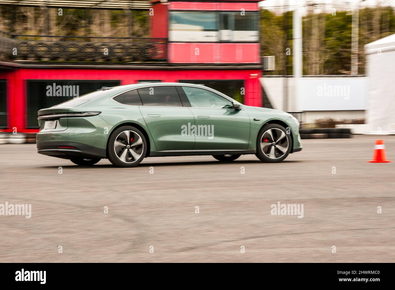 Electric car test drive track hi-res stock photography and images - Alamy