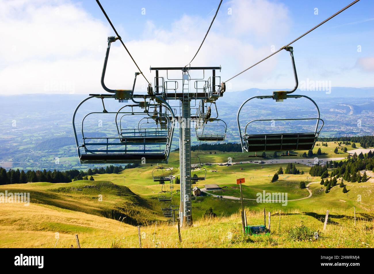Alpine ski resort in summer. HauteSavoie, France Stock Photo Alamy