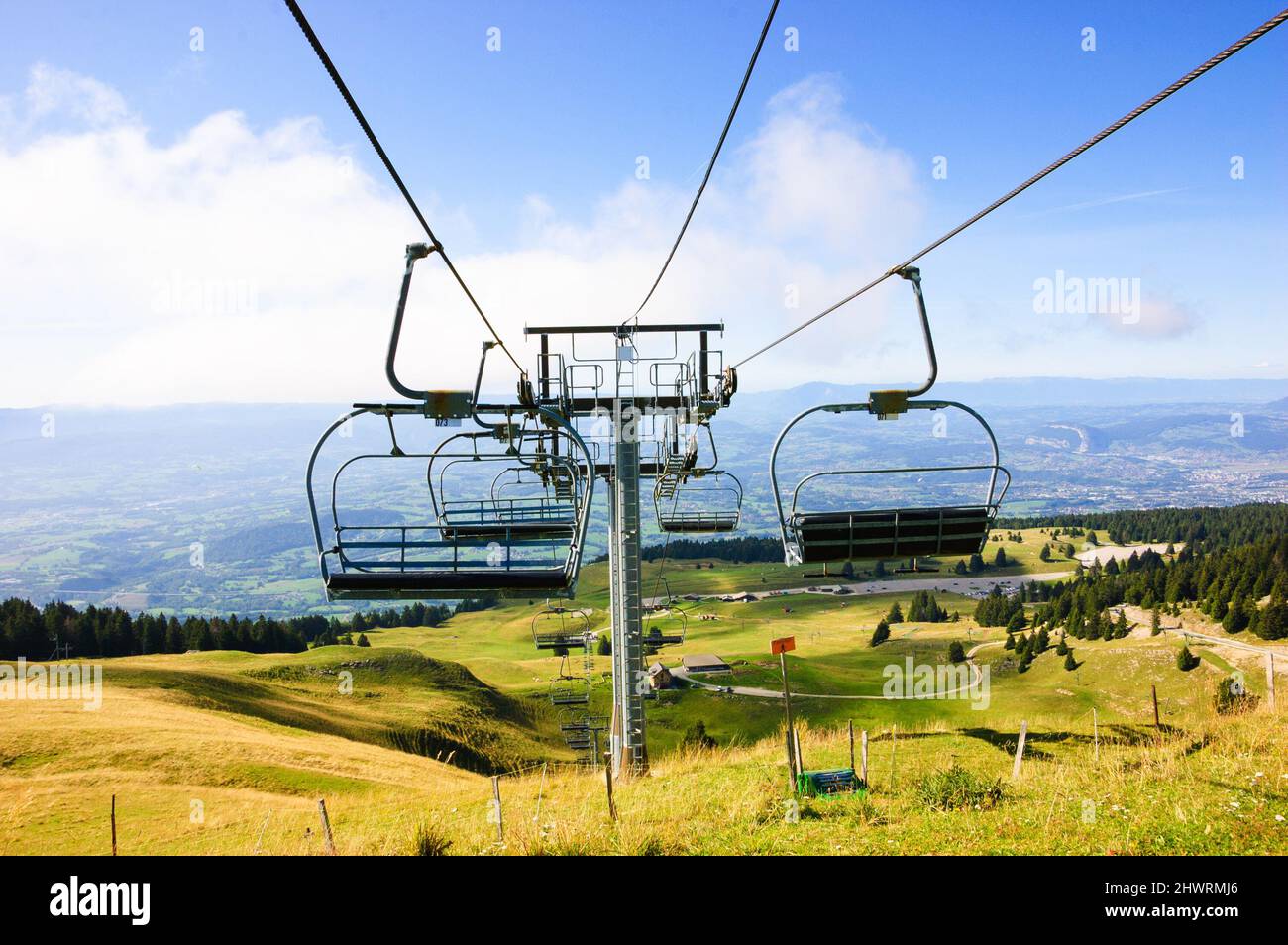 Alpine ski resort in summer. HauteSavoie, France Stock Photo Alamy