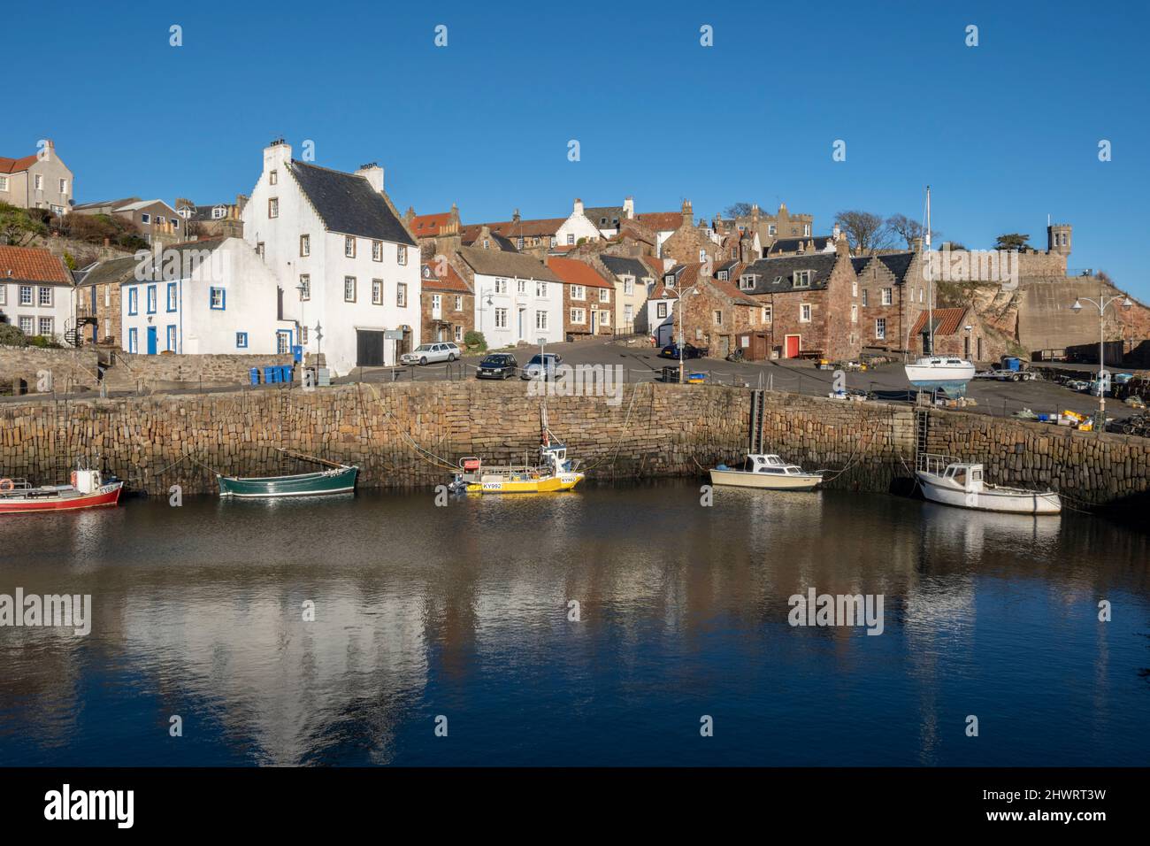 Crail Harbour In The East Neuk Of Fife Scotland Stock Photo