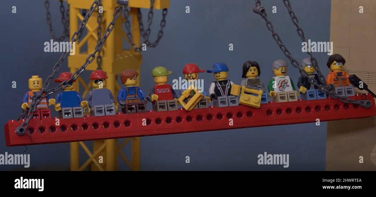 BEST QUALITY AVAILABLE Screen grab of a Lego model by Lego master builder James Windle, 38, one of only 26 Lego master model builders in the world who has detailed his favourite part of the job. Picture date: Monday March 7, 2022. Stock Photo