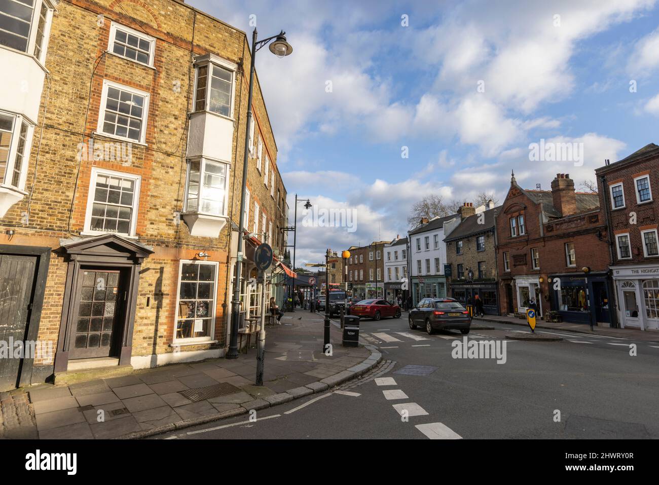 Highgate Village, North London, home to the new generation of superrich, England, UK Stock