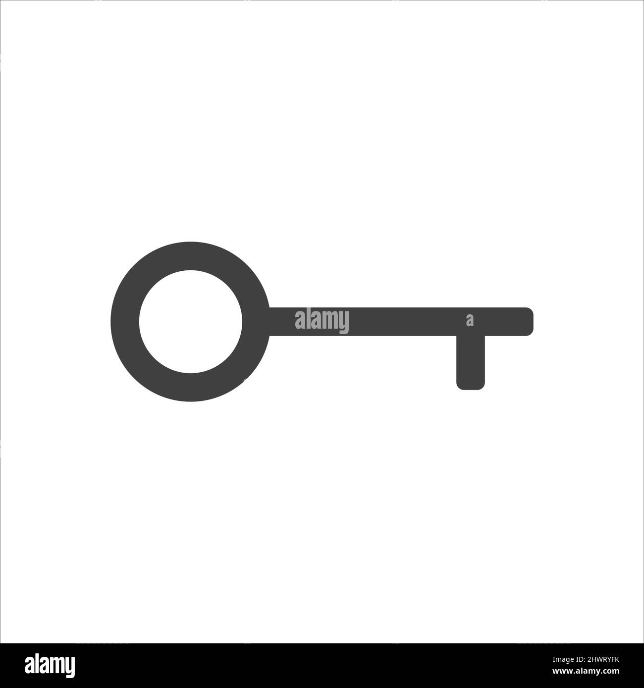 Key vector icon on white background. EPS10. Stock Vector