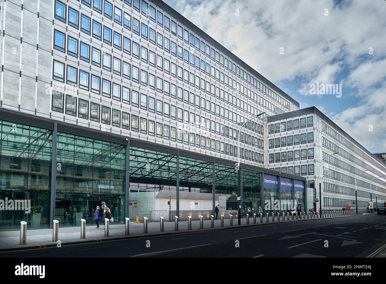 The british government's department for business, energy & industrial stragey building, London, England. Stock Photo