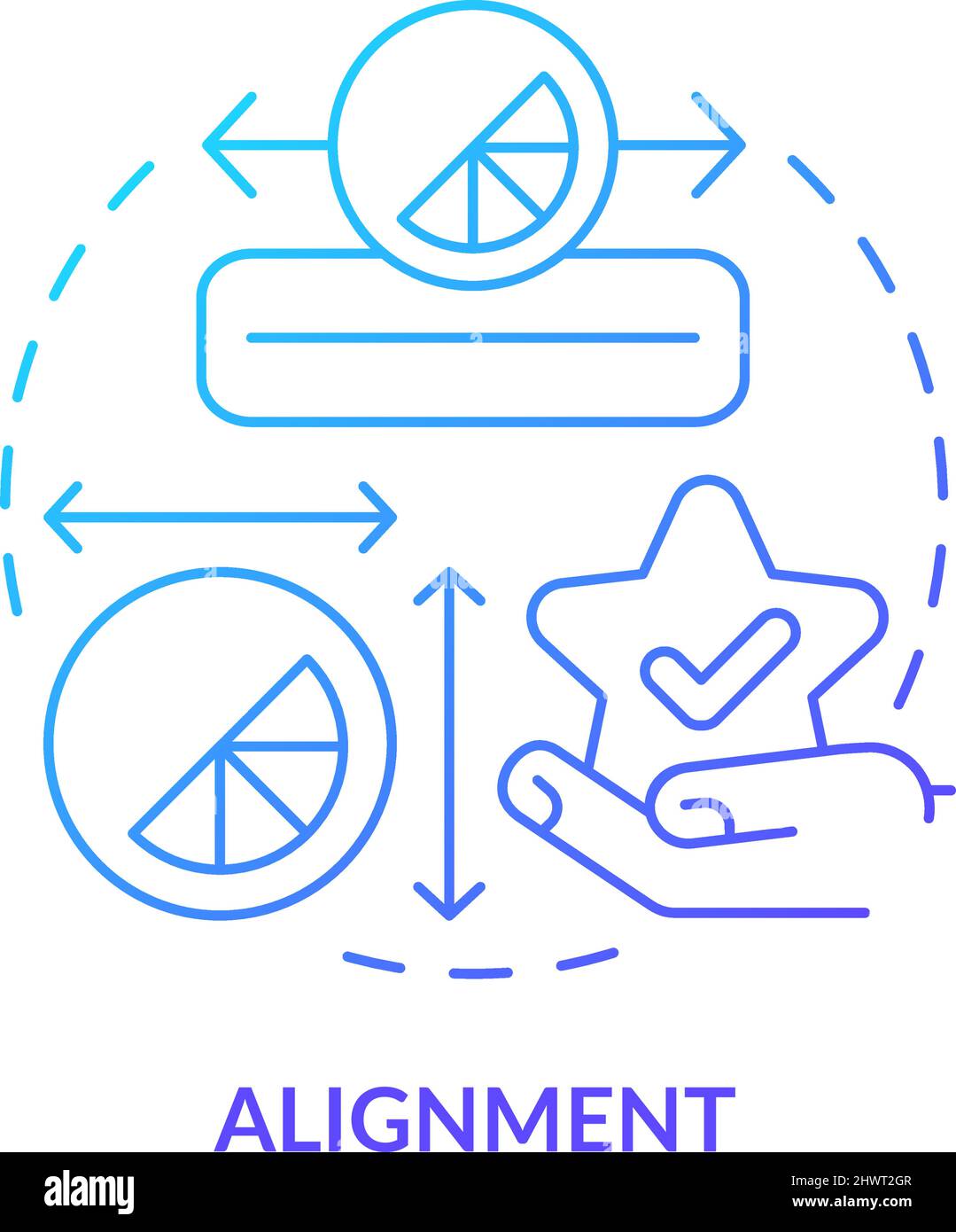 Alignment logo Stock Vector Images Alamy