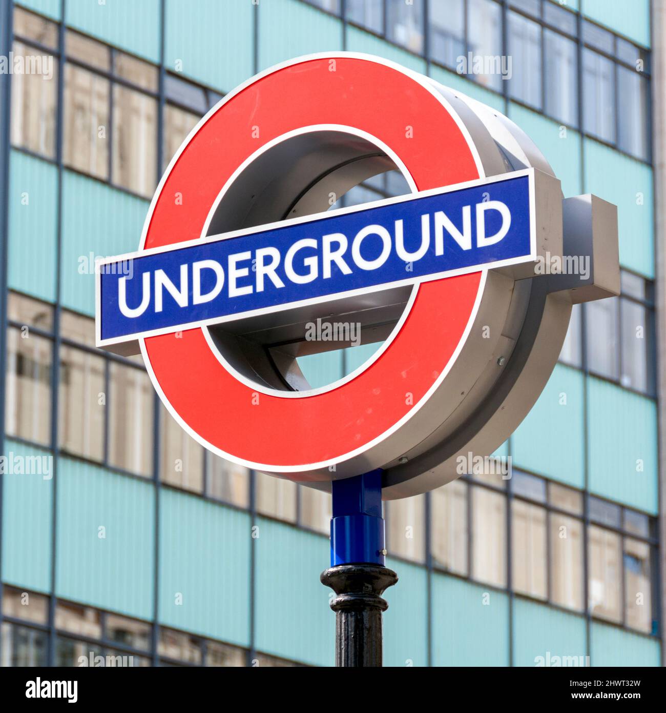 London Underground sign, Oxford Circus Stock Photo