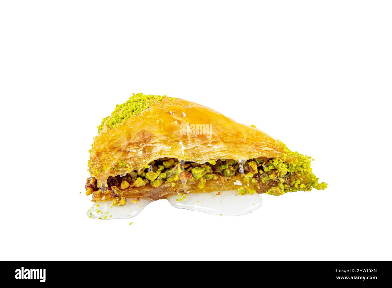 Isolated carrot slice baklava. The best turkish baklava havuc dilimi ...