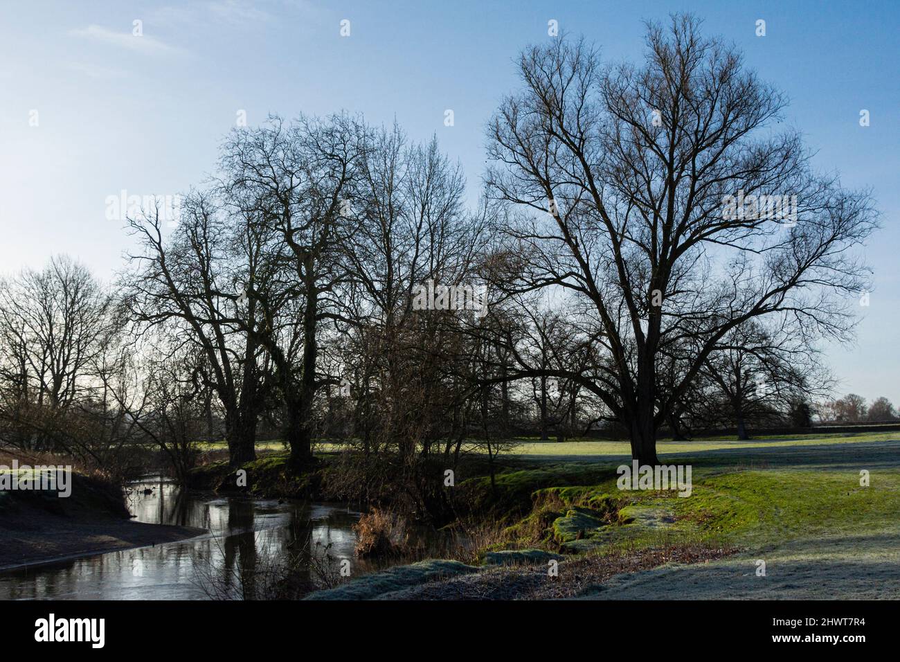 The river Avon at Lacock, Wiltshire Stock Photo